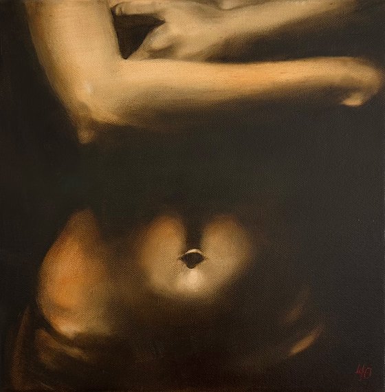 Innocent Lie - Contemporary Sepia Nude