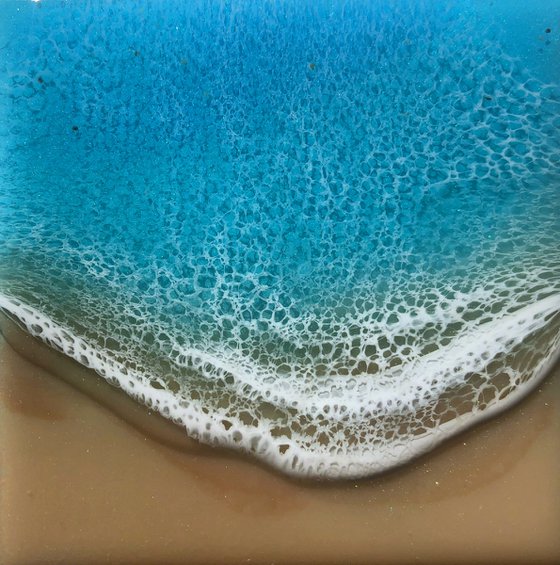 White Sand Beach #41 Miniature Painting Gift idea