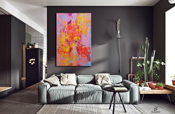 150x100cm. / extra large painting / Abstract 2192