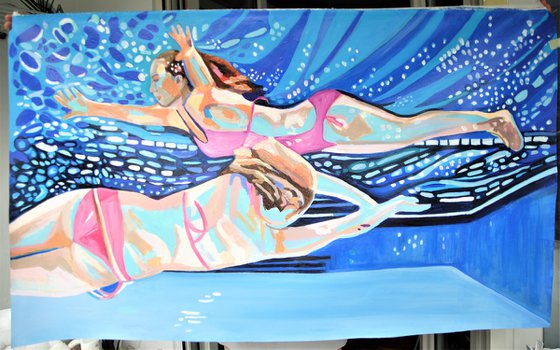 Swimmers / 102 x 57 x 4 cm