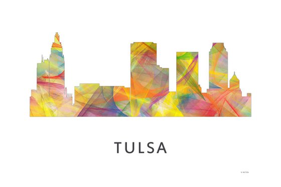 Tulsa Oklahoma Skyline WB1