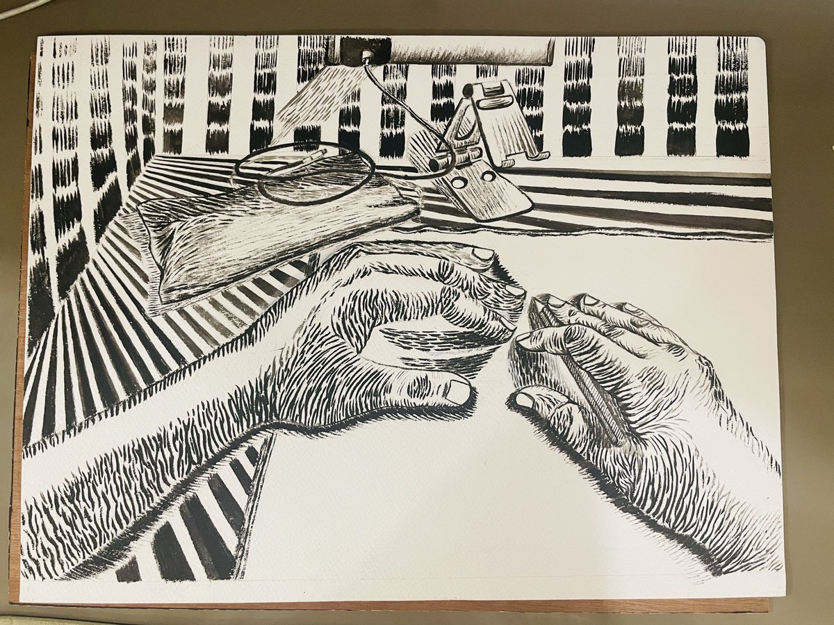 Expressive Portrait Painting By Neha Soni, 16 X 12", In The Artist