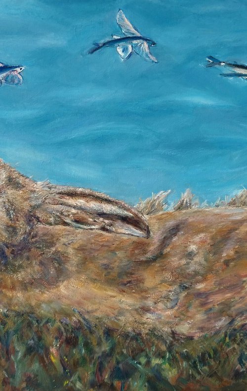 Hare and Fish by Jura Kuba Art