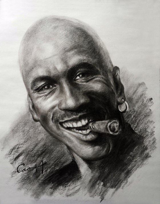 Michael Jordan, the greatest basketball player (Print Sold for Free Shipping)
