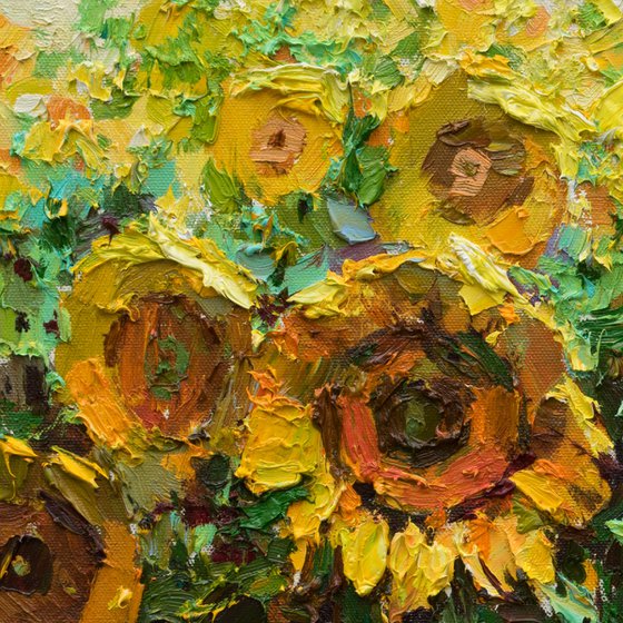 Sunflowers Original Oil painting