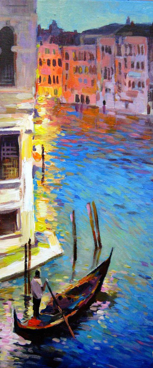 Evening lights of Venice by Vladimir Lutsevich