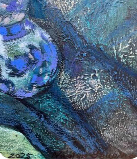 Still life with stripes draperies