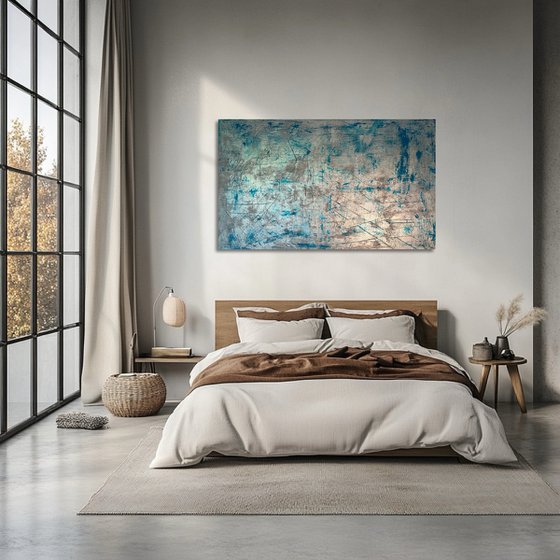 The Magic of Winter Abstrakt 80x130x2 cm