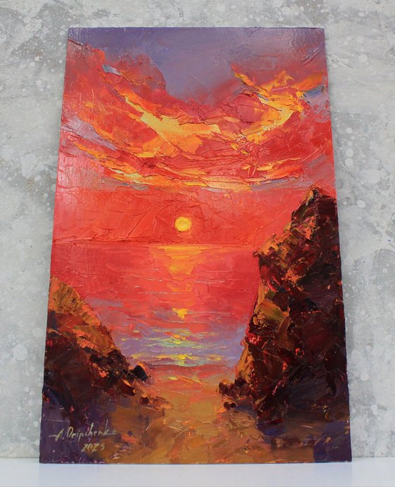 "Sunset in red"