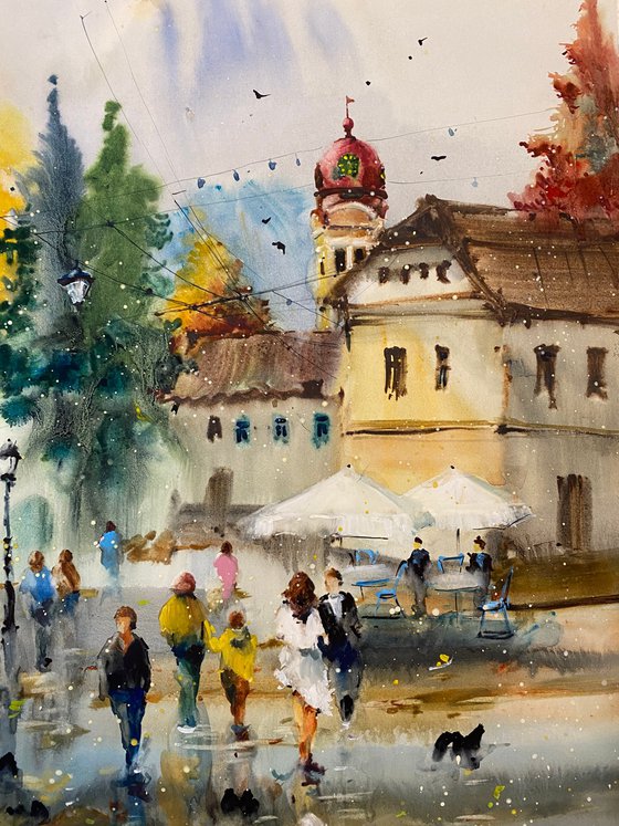Sold Watercolor “Legendary places.Maramures” perfect gift