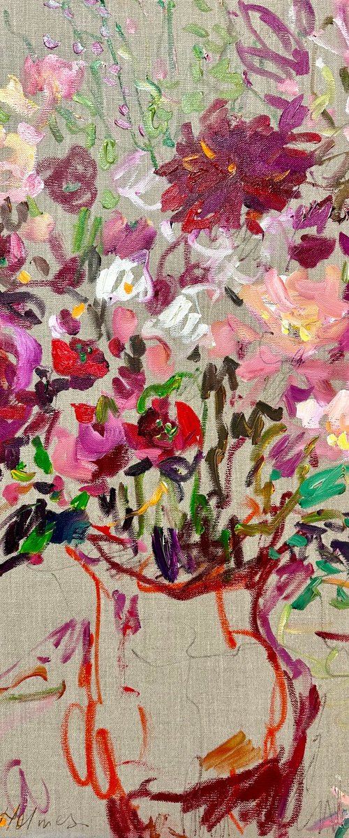 Bright flowers by Lilia Orlova-Holmes
