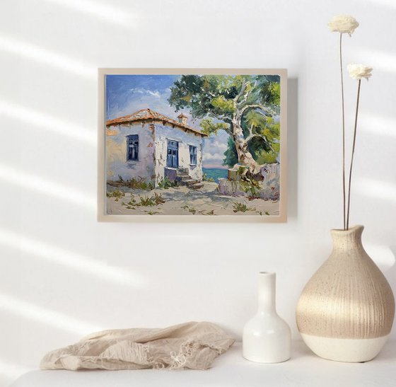 Mediterranean cottage.