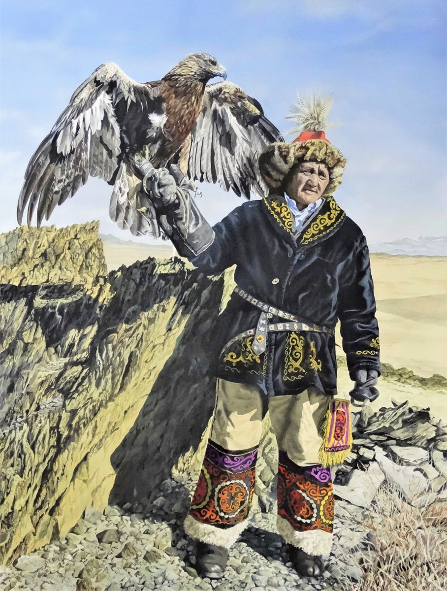 Mongolian Golden Eagle by Julian Wheat