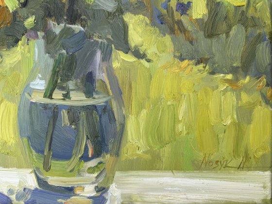 Wild Flowers litted by morning light