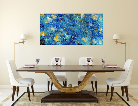 Blue Abstract - Large Abstract Painting