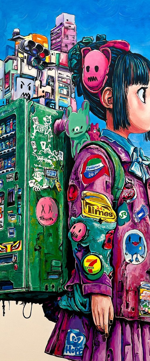 Girl With A Vending Machine by PAVS