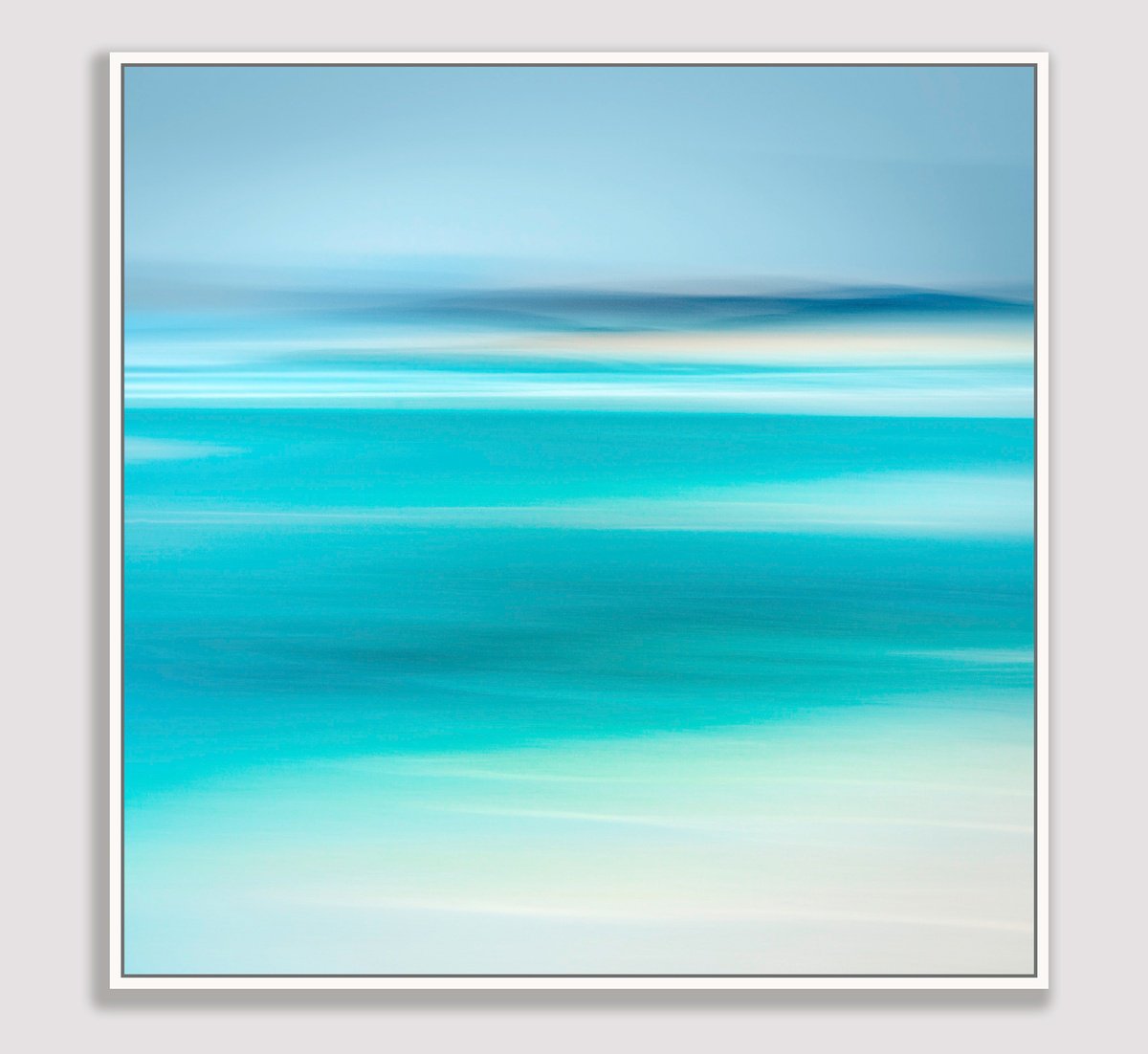 Abstract Landscape Photograph By Lynne Douglas, 36 X 36", Hebridean Waters, Original Artwork