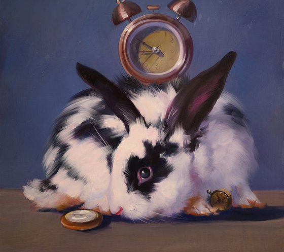 "Rabbit and clock"