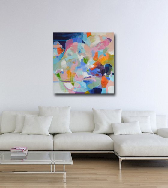 The Devoted Something - Large Original Abstract Painting