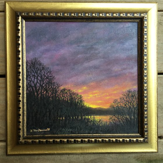 NEW DAY DAWNING # 2 - oil 10X10 canvas (SOLD)