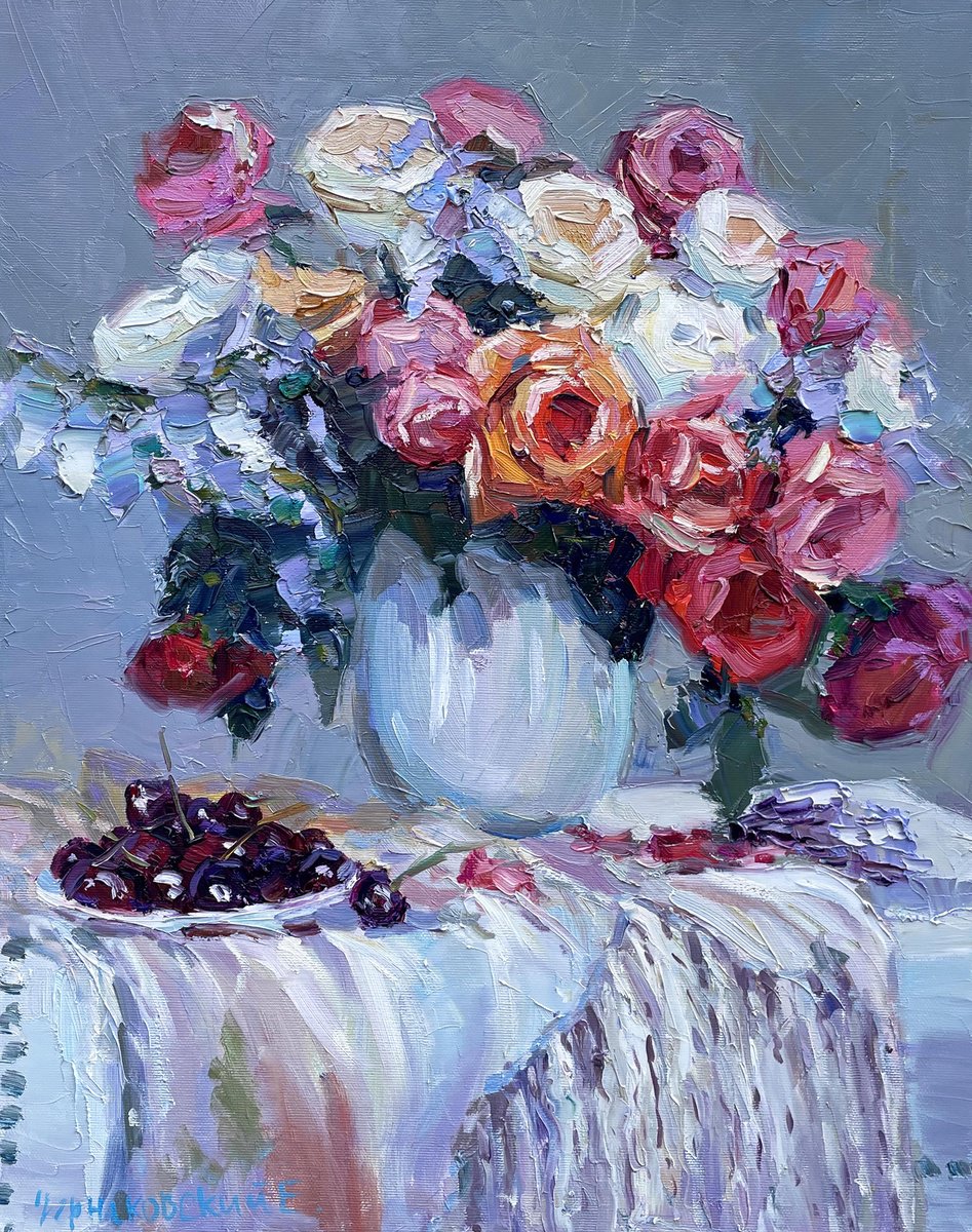 Flower Bouquet By Evgeny Chernyakovsky, 16 X 20, Artwork For Sale On Artfinder