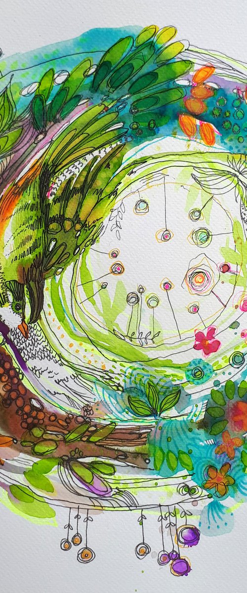 Mandala 12.- Warbler by Simon Tünde