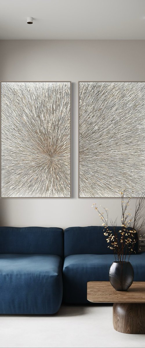 Beauty Within diptych by Daniela Pasqualini
