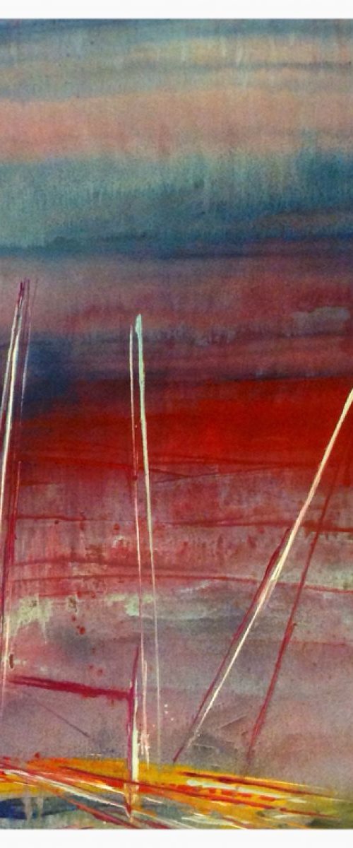 Sailing boats by Linda Collins Lamb