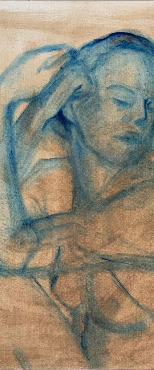 Lady in Blue by Jackie Whall
