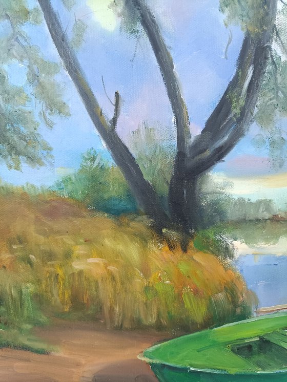 Landscape with a boat