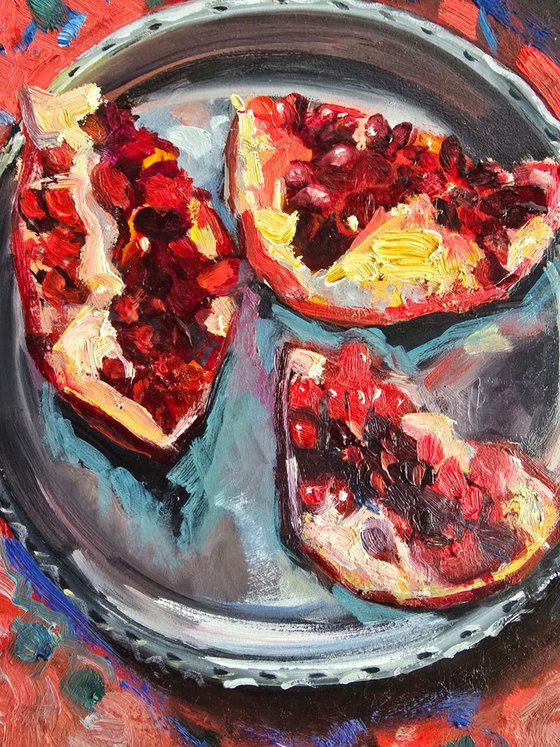 Pomegranates on Carpet
