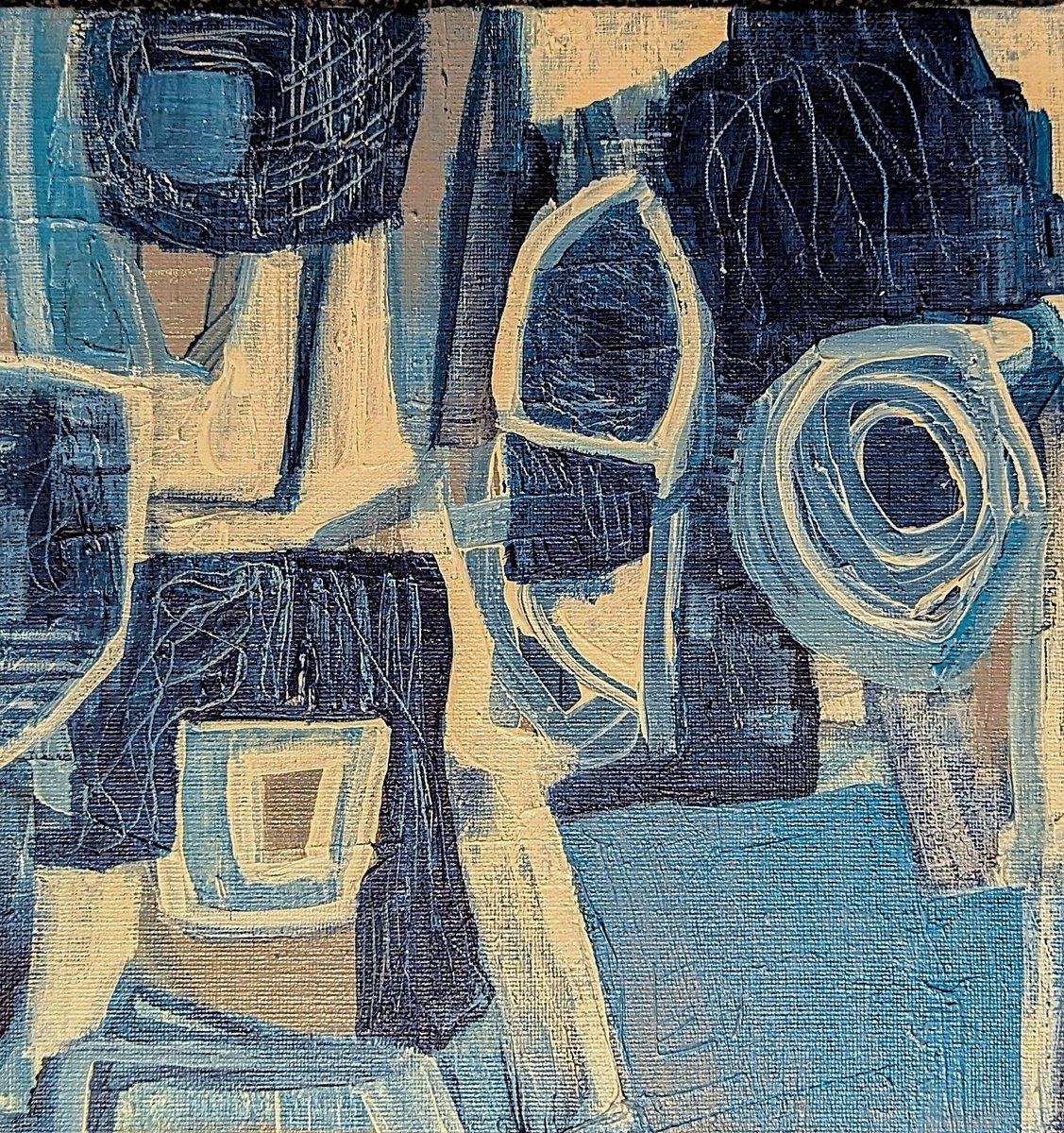 Too Blue By Lisa Price, 12 X 12, Artwork For Sale On Artfinder