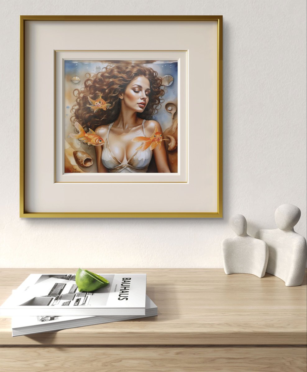 Photorealistic Portrait Painting By Zuzana Murenji Domonkos, 17 X 17", Under A Lucky Star, Original Artwork