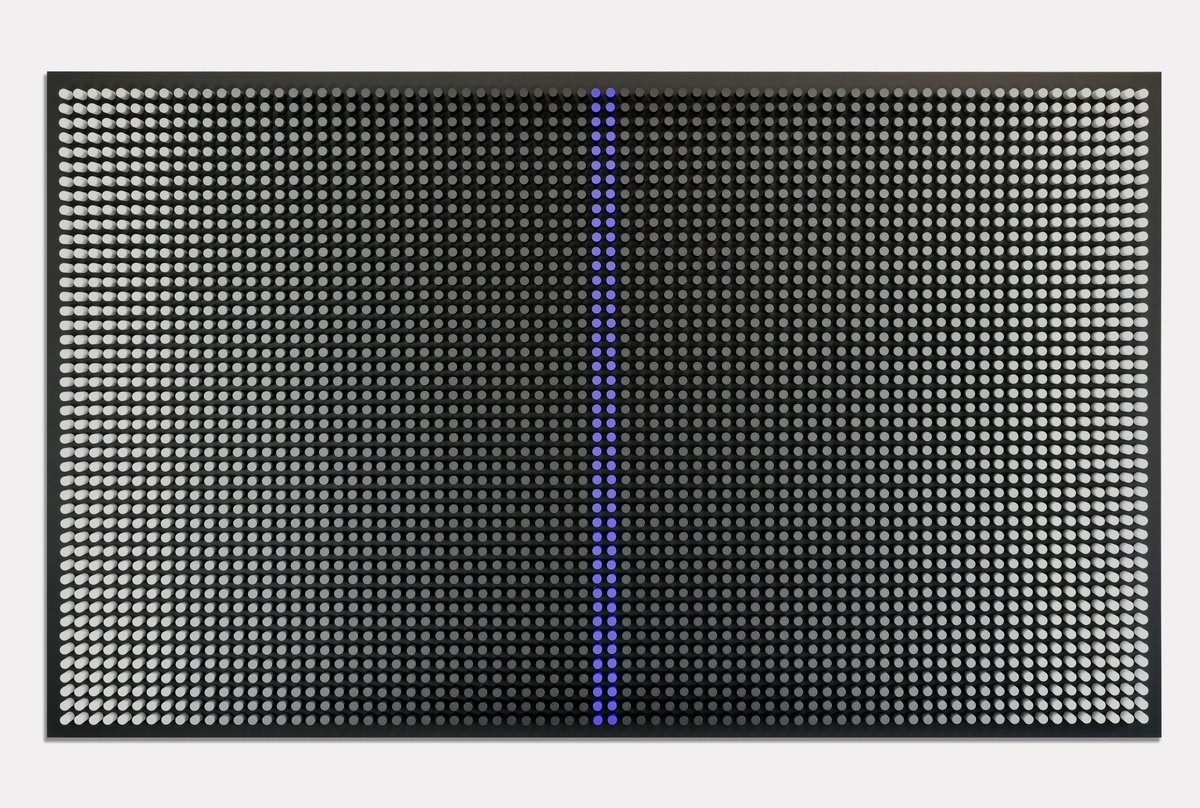 Geometric Abstract Wood Sculpture By Nazar Symotiuk, 59 X 35", Grey Screen, Original Artwork