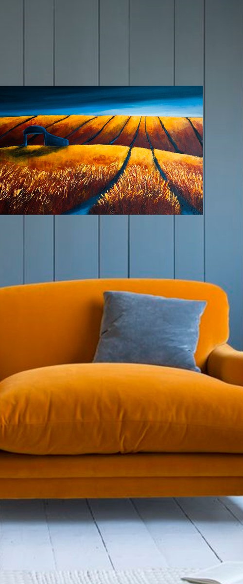 October Storm -  Fields and Colors Series by Danijela Dan