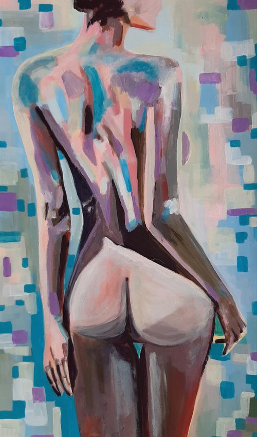 Nude  / 72 x 42 cm by Alexandra Djokic