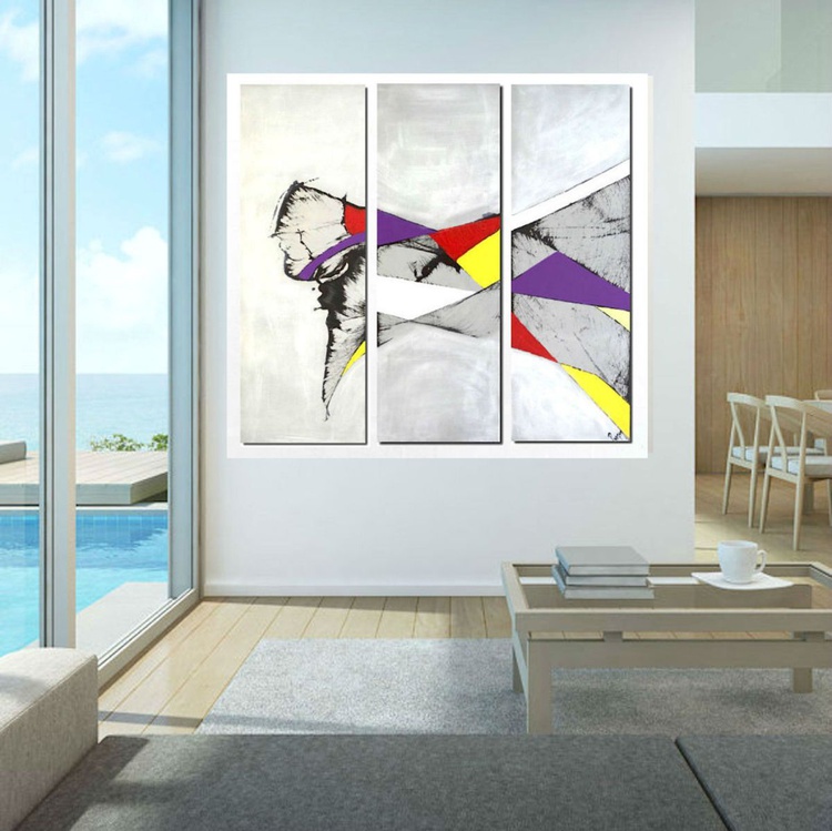 Triptych Art Multi Panal Minimalism Art Contempo Artfinder