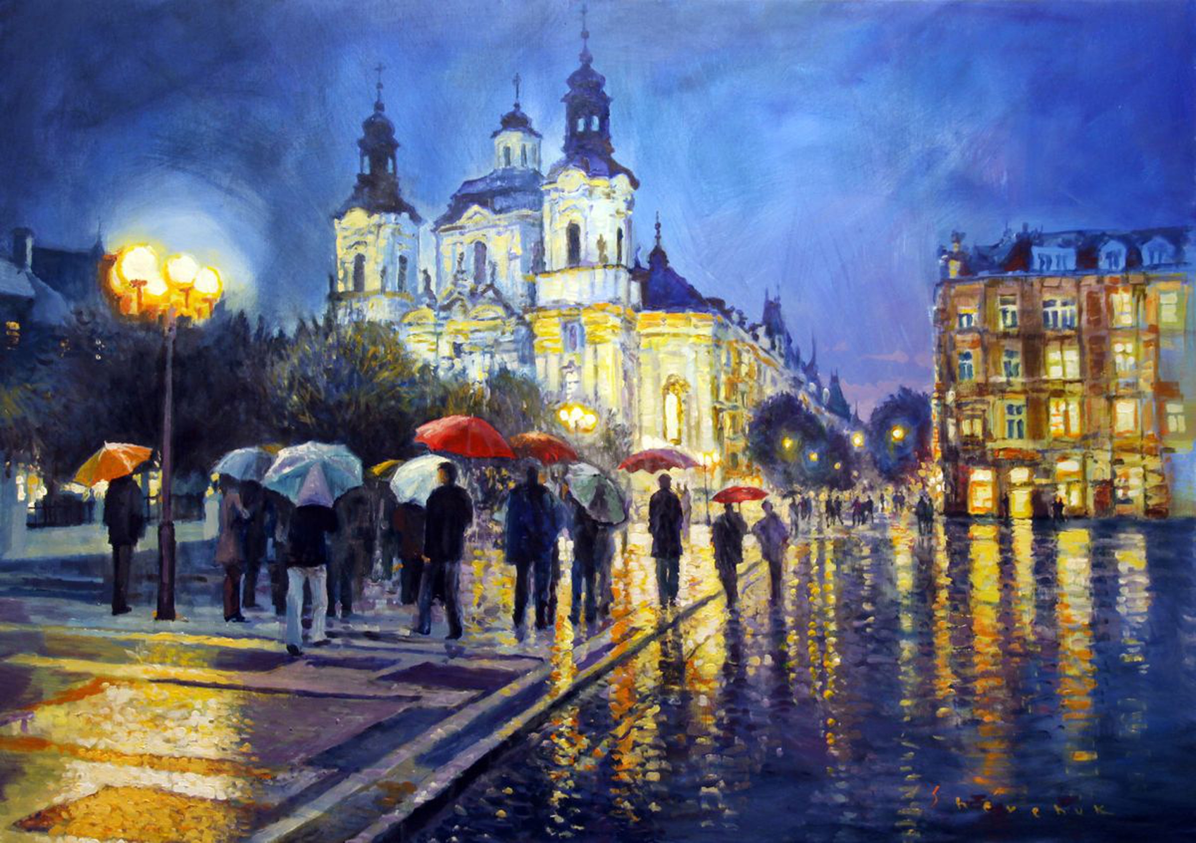 Prague Old Town Square View Of Street Parizska A Artfinder