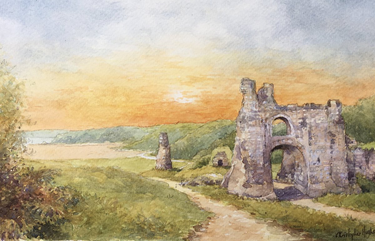 Pennard Castle.The Gower.Swansea by Christopher Hughes