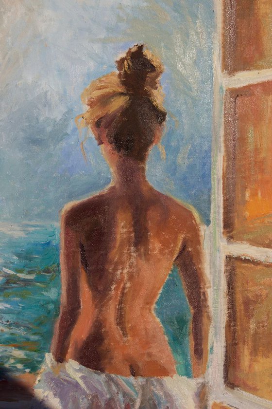 Naked  Model Painting