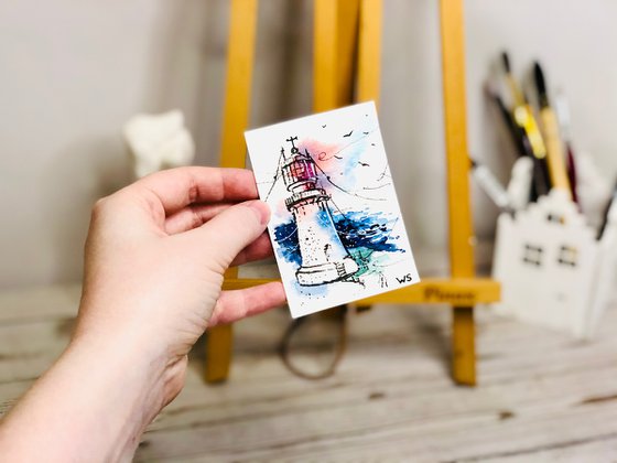 ACEO LIGHTHOUSE #2