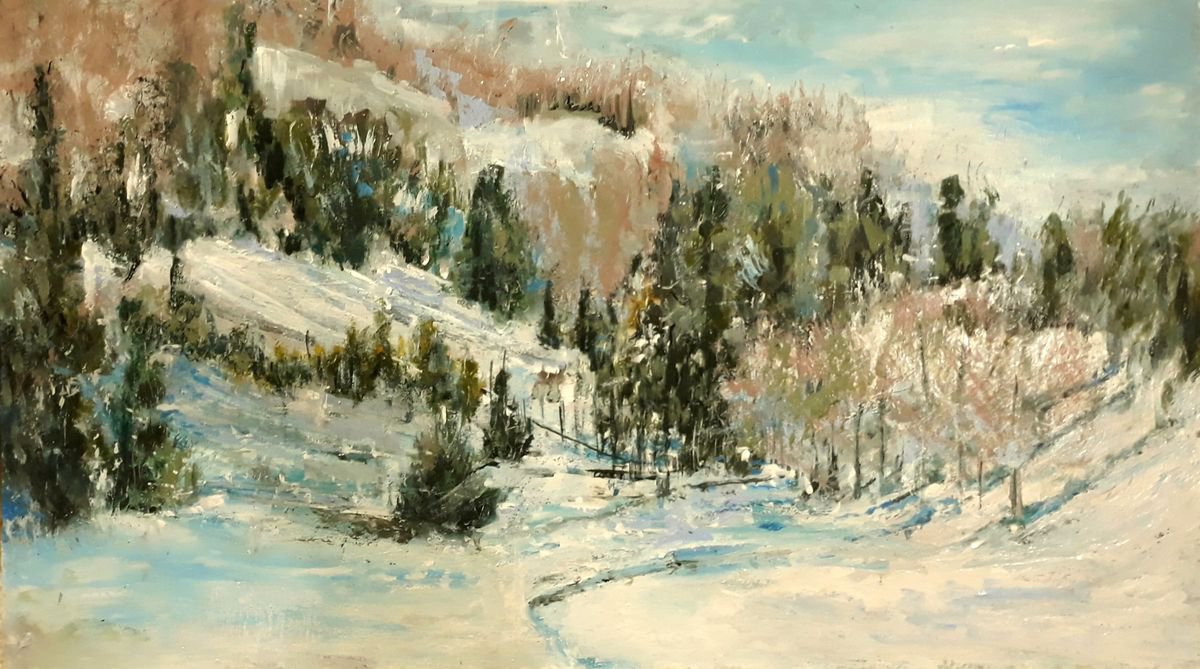 First Snow by Snezana Djordjevic