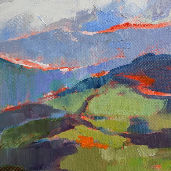 Colors in mountains in autumn