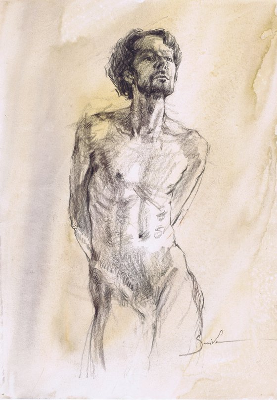 Evocative male form studies