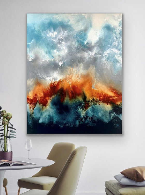 Heaven Sent - Large Abstract landscape - 100cm x 80cm