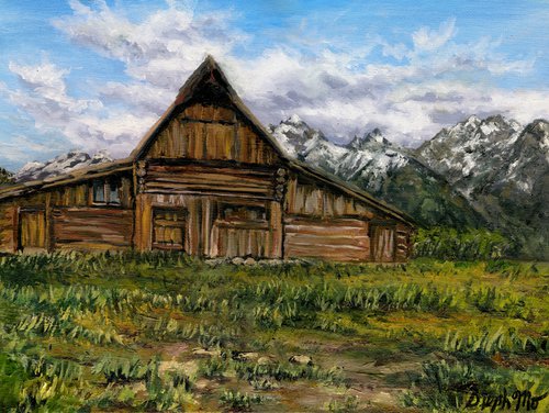 T.A. Moulton Barn and Tetons by Steph Moraca