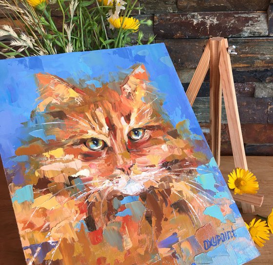 "Red Cat" portrait