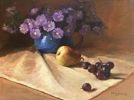 Still Life with Aster (Framed)