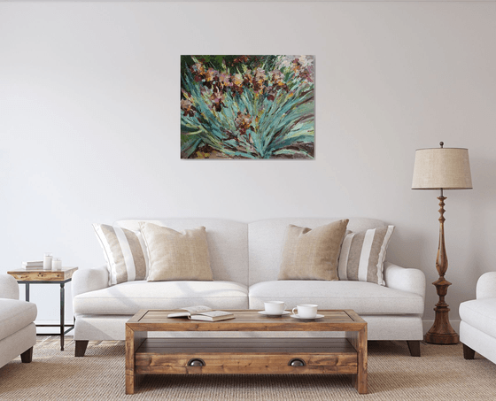 Irises - Original oil painting 90 x 70 cm