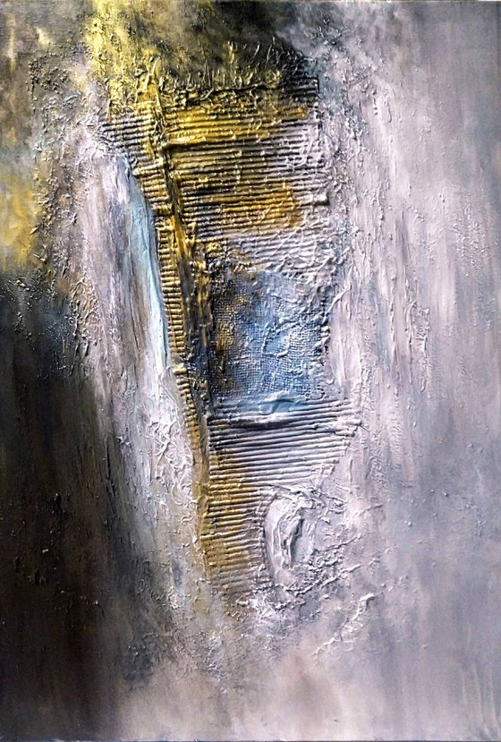 Loyalty, 70x100cm  Abstract Textured Painting